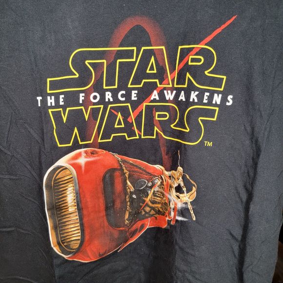 Star Wars The Force Awakens Graphic Tee Black Short Sleeve - Size XL - Picture 1 of 4